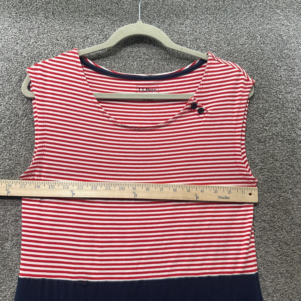 LL Bean Tradewinds Sailor Dress Women Medium Fit & Flare Nautical Coastal Preppy - Picture 5 of 11